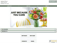 Tablet Screenshot of madisonfloristnyc.com